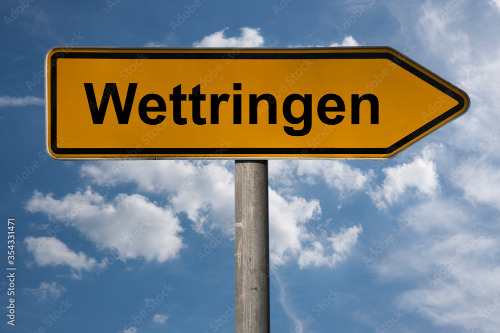 Obraz premium Wegweiser Wettringen