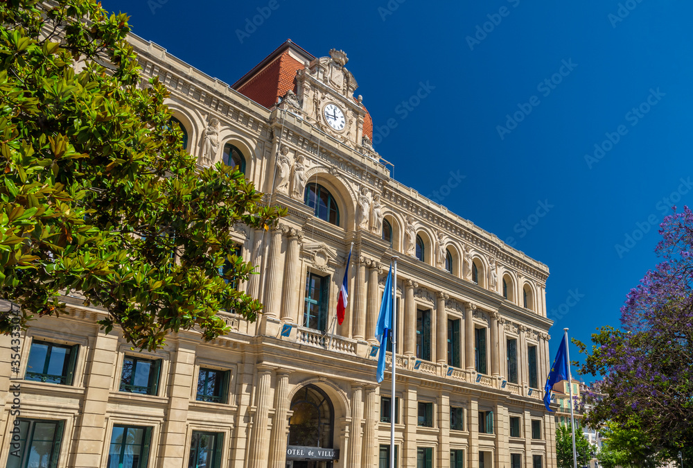 Fototapeta premium The city hall of Cannes, France