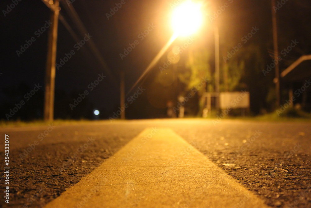 road in night