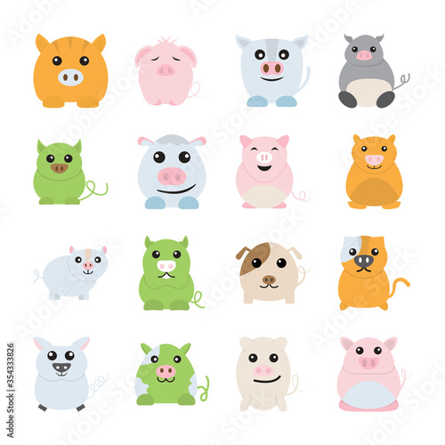 PIg animal icons