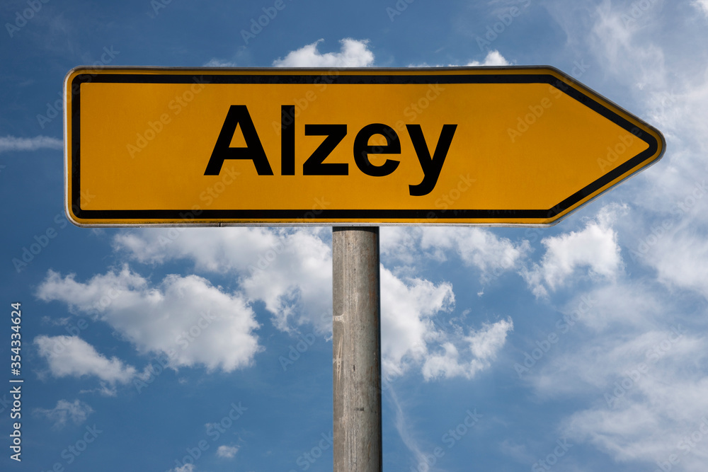 Obraz premium Wegweiser Alzey