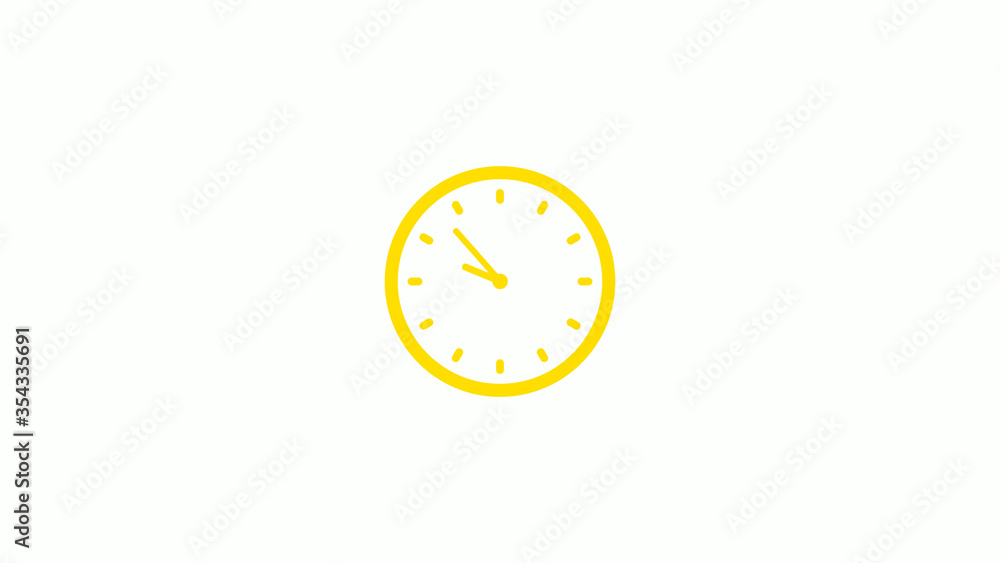 New yellow color clock icon on white background,Clock icons New yellow color clock icon on white background,Clock icons