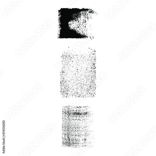 Sponge textures. Paint stamps vector elements. Design, decor, grunge textures
