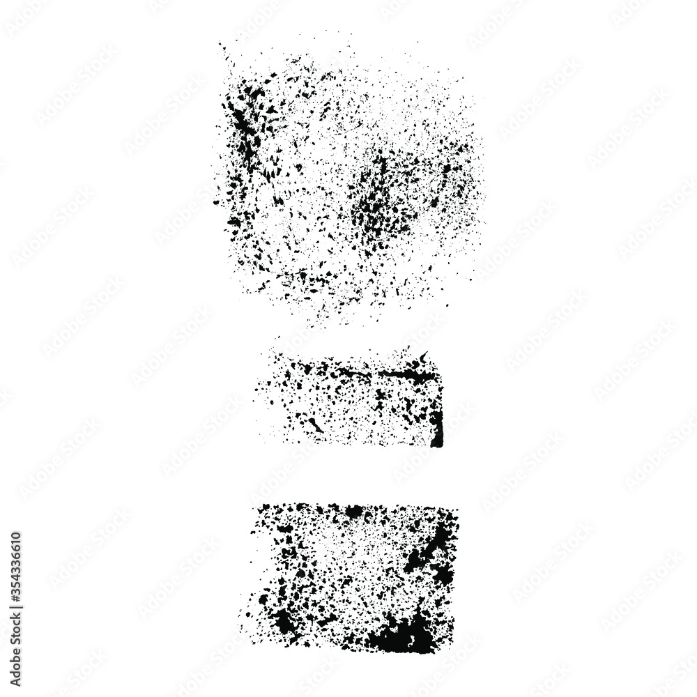 Fototapeta premium Sponge textures. Paint stamps vector elements. Design, decor, grunge textures