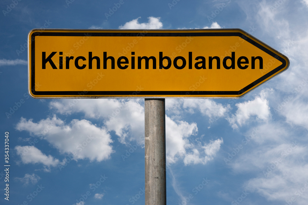 Obraz premium Wegweiser Kirchheimbolanden