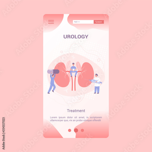 Medical specialty and examination mobile application banner.