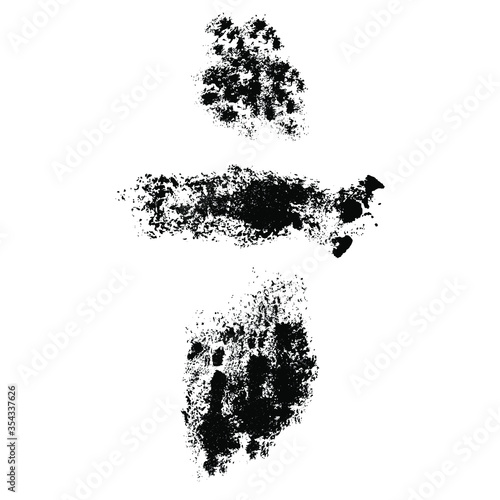 Sponge textures. Paint stamps vector elements. Design  decor  grunge textures