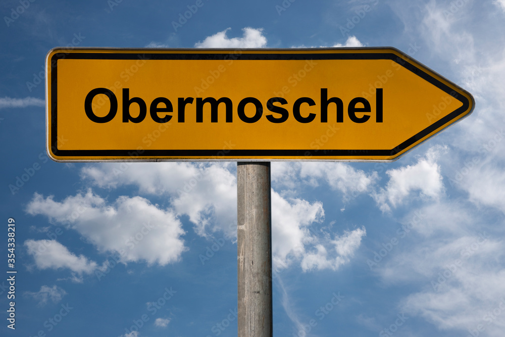 Obraz premium Wegweiser Obermoschel