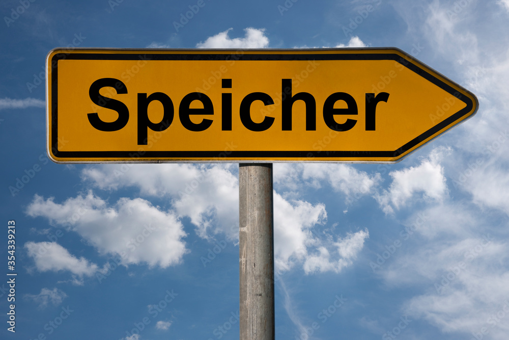 Obraz premium Wegweiser Speicher