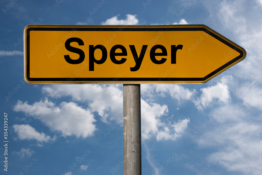 Obraz premium Wegweiser Speyer