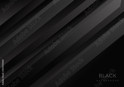 Abstract modern black texture gradient stripes diagonal background.