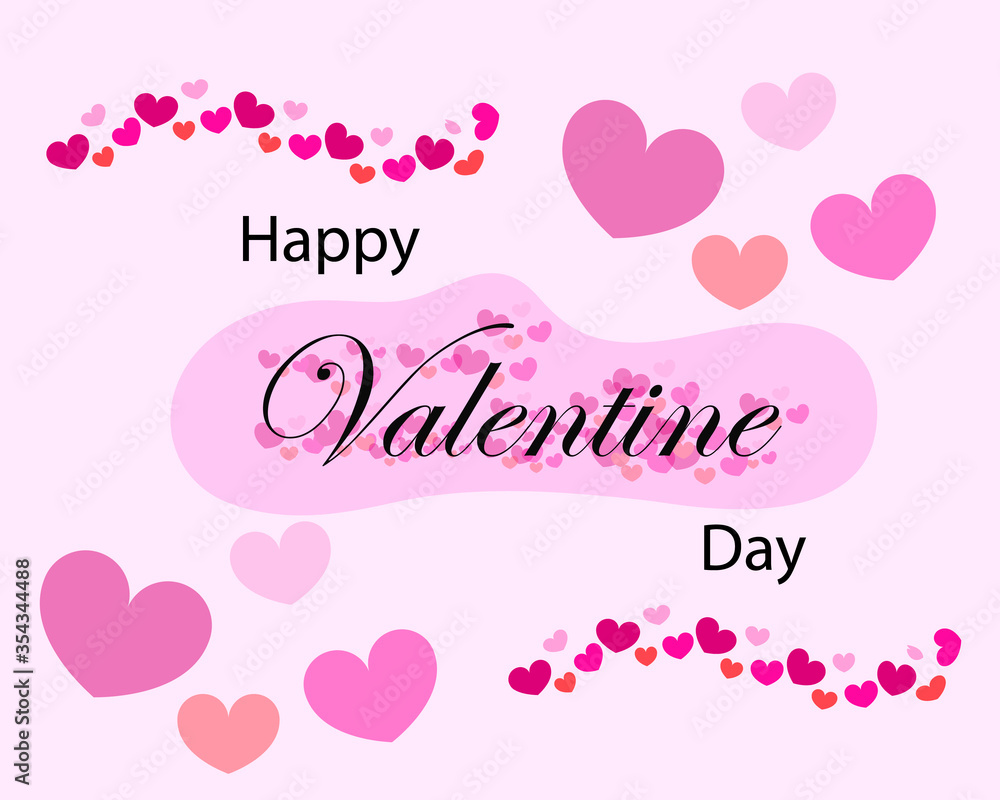 Happy Valentine Day lovely greeting banner of couple. Beautiful love wallpaper for social media and graphic post.