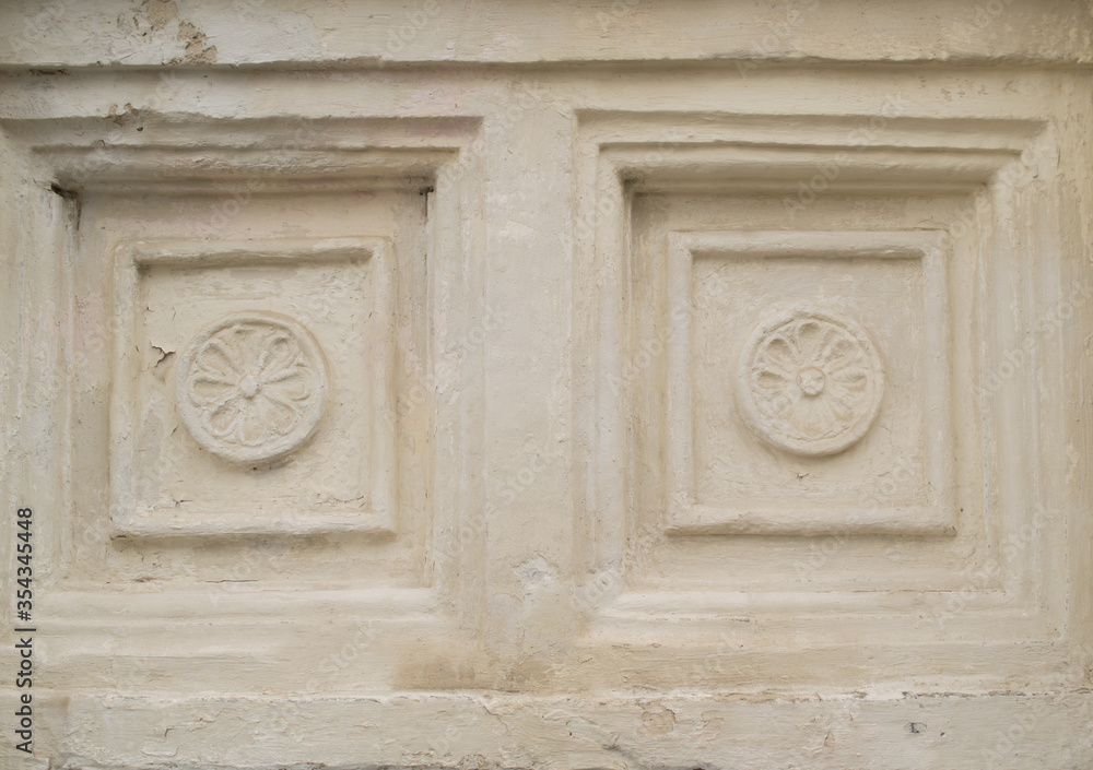 detail of the facade of a church detail of the facade of a church