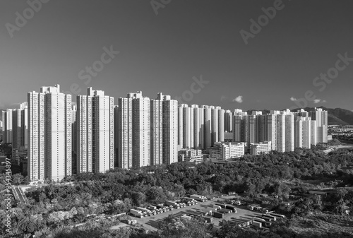 Canvas Print High rise residential building in Hong Kong city