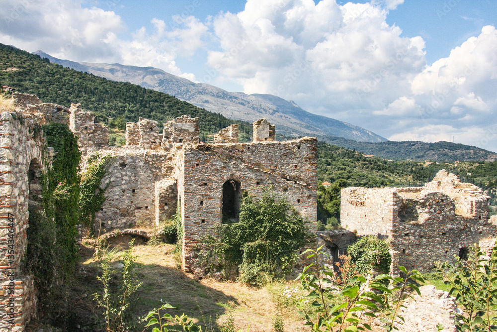 Ruins of ancient Mystra - the capital of the despotate Morea