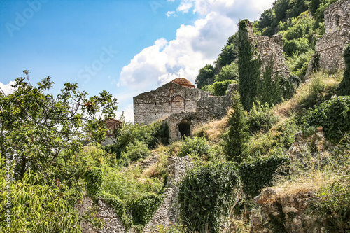 Ruins of ancient Mystra - the capital of the despotate Morea photo