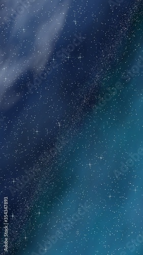 Slika na platnu Colorful and beautiful space background