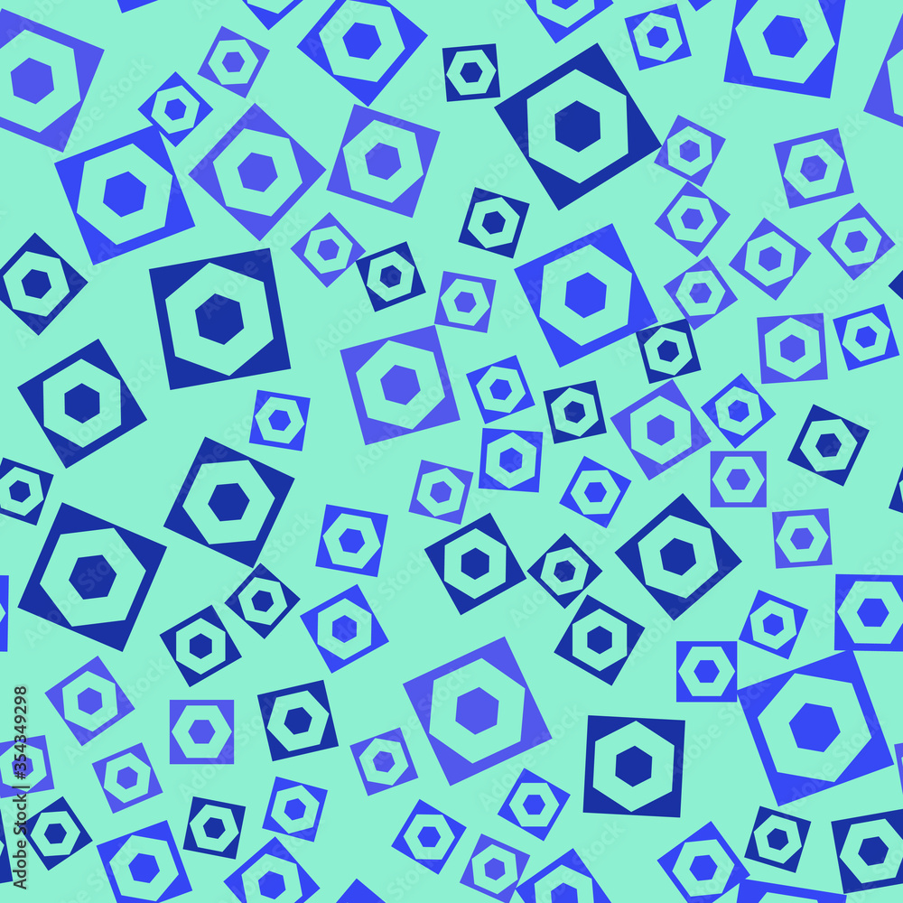 Colorful pattern with different shapes objects. Texture background for textile, print, paper, fabric background, wallpaper Colorful pattern with different shapes objects. Texture background for textile, print, paper, fabric background, wallpaper