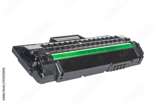 Laser printer cartridge isolated on white background