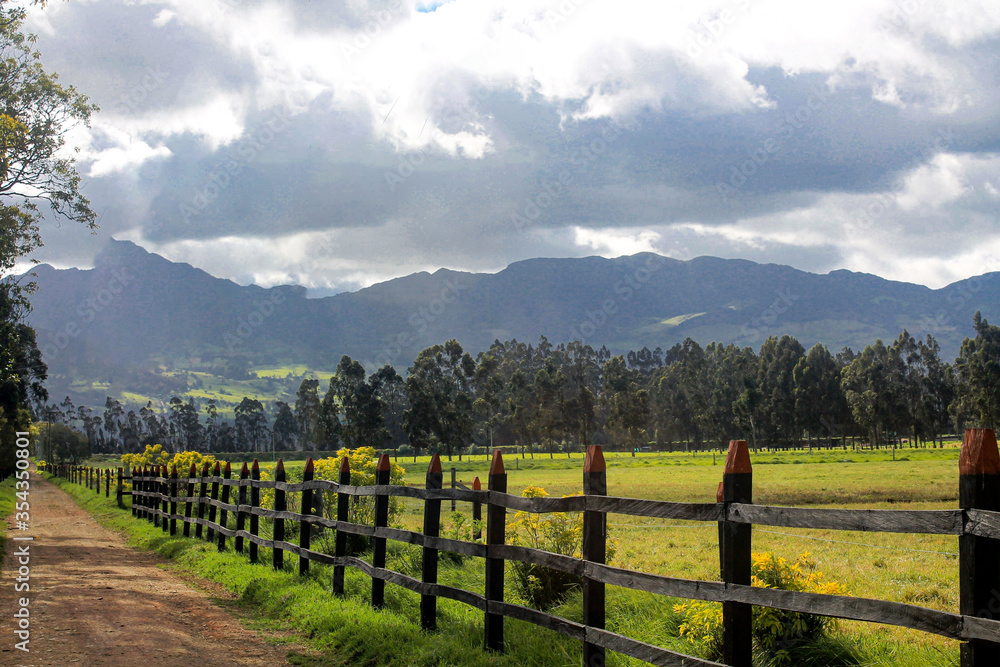 Paisaje de la Sabana Centro de Bogotá. Nemocón, Cundinamarca. (Colombia ...