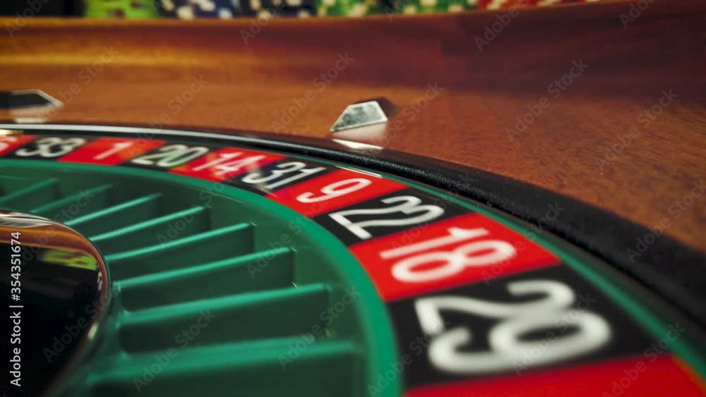 Roulette table close up at the Casino Roulette table close up at the Casino