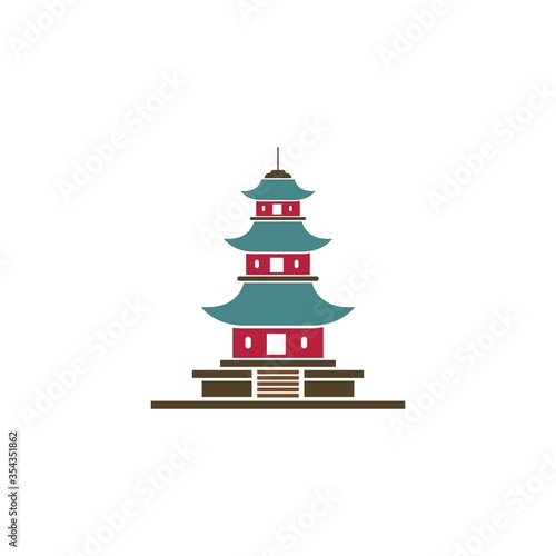 pagoda icon vector illustration