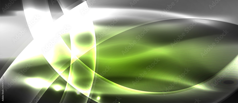 Abstract background. Shiny design neon waves with light effects, techno trendy design. Vector Illustration For Wallpaper, Banner, Background, Card, Book Illustration, landing page Abstract background. Shiny design neon waves with light effects, techno trendy design. Vector Illustration For Wallpaper, Banner, Background, Card, Book Illustration, landing page