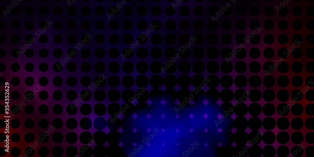 Dark Blue, Red vector template with circles. Abstract illustration with colorful spots in nature style. Design for your commercials.