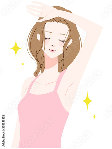 脱毛後の女性