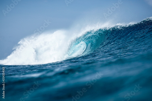 beautiful blue wave