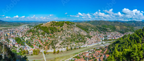 Aerial view of Albanian town Berat photo