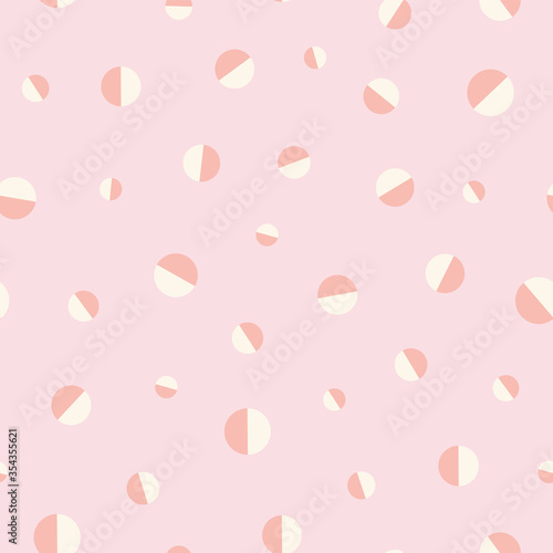 ivory blush dot scatter seamless pink background design