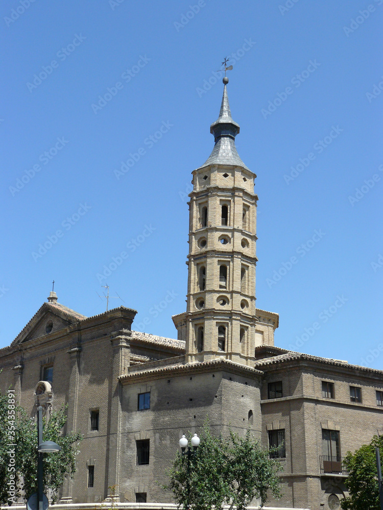 Zaragoza (Spain). Church of San Juan de los Panetes in the city of Zaragoza