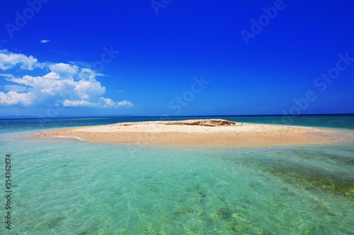 Beautiful Small Island and blue Sky