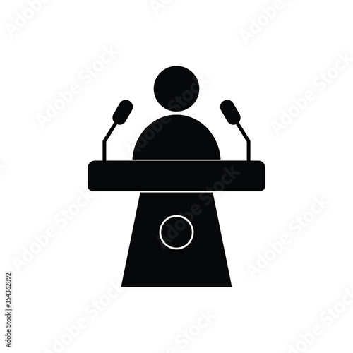 speaker on the seminar, leader in the group