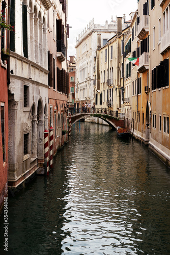 View of the canal in the afternoon in Venice. Italy. © Anna