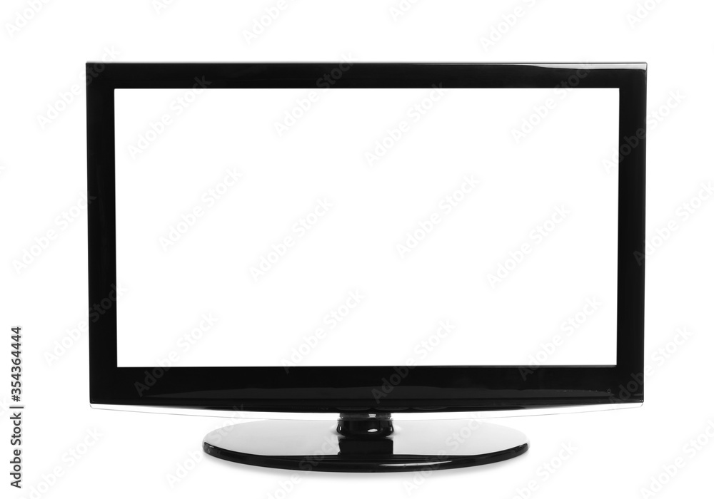 Modern plasma TV on white background. Space for design Modern plasma TV on white background. Space for design