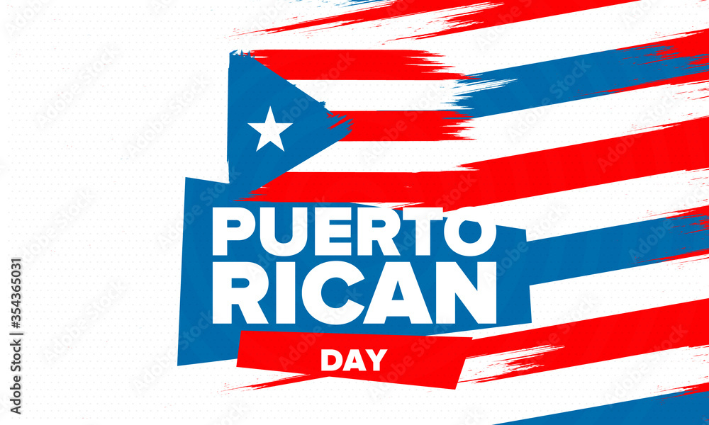 Puerto Rican Day. National happy holiday. Festival and parade in honor ...