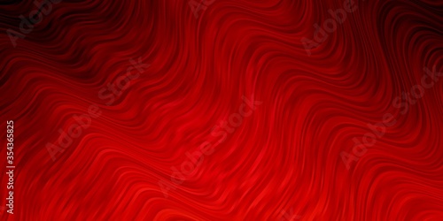 Light Red vector background with wry lines. Colorful illustration with curved lines. Template for your UI design.
