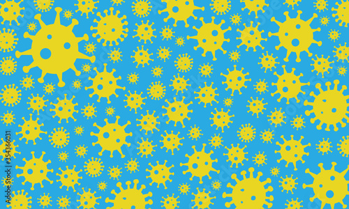 COVID-19 virus pattern design background