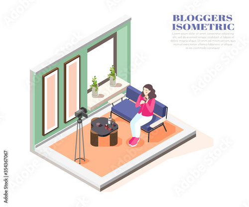 Blogger Isometric Composition