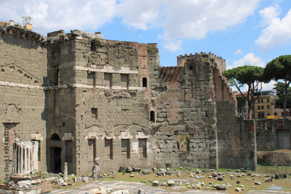 roman forum in rome italy