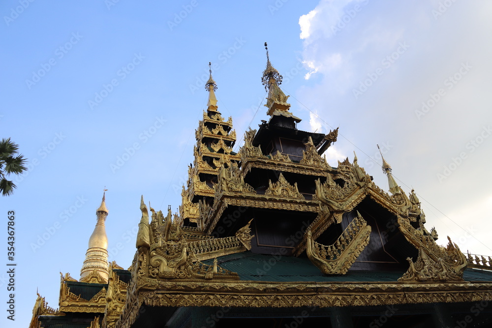 Pagode Shwedagon à Yangon, Myanmar