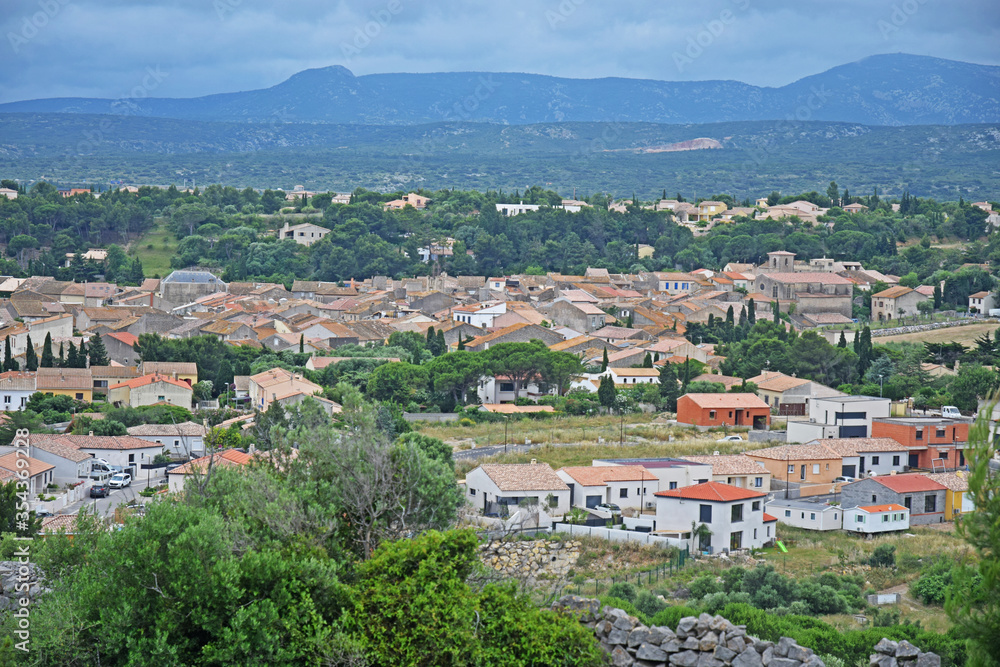 Village de La Palme, Aude, Languedoc, Occitanie, France.