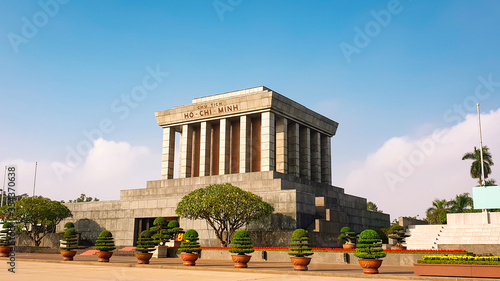 Ho Chi Minh's Mausoleum (Lang Chu Tich Ho Chi Minh) is the resting place of Vietnamese Revolutionary leader Ho Chi Minh, Hanoi Vietnam.
