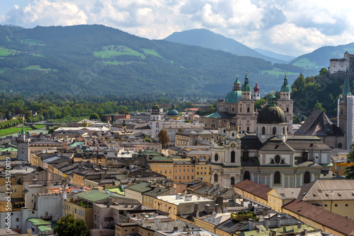 Aerial view on Salzburg city, Austria © yorgen67