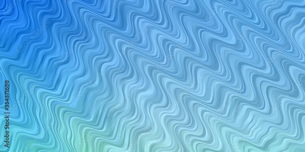 Fototapeta premium Light Blue, Green vector template with lines. Abstract gradient illustration with wry lines. Template for your UI design.