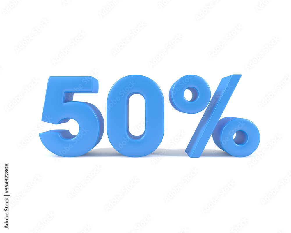 50 % discount blue 50 % discount blue