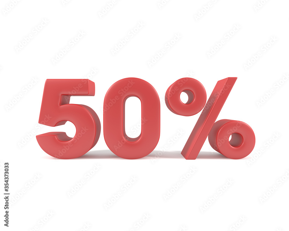 50 % discount red 50 % discount red