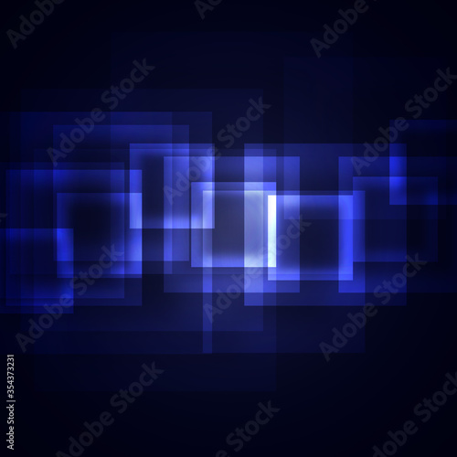  blue squares on a dark background